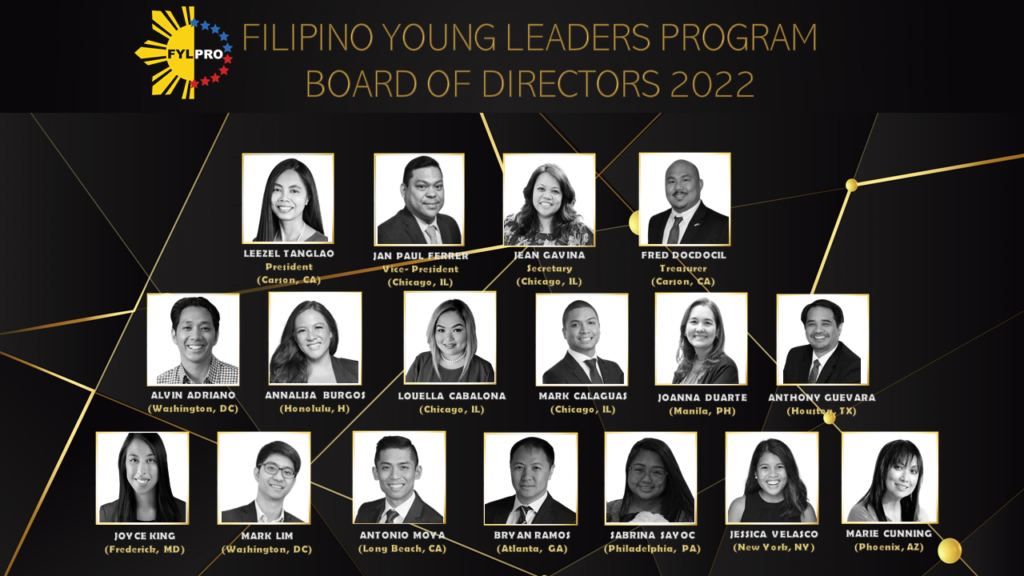 Filipino Young Leaders Program Announces New Leadership for 2022 – FYLPRO